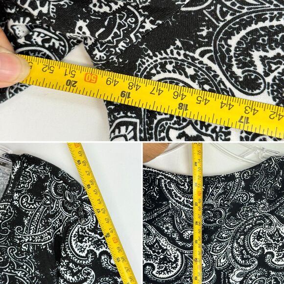 Nandashe Women 3/4 Sleeves Paisley Tunic Shirts Casual Dressy Blouse Tops Size L - Picture 8 of 16